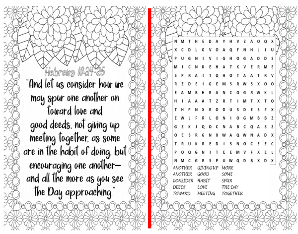 Bible Verse Word Search - Floral - Image 2